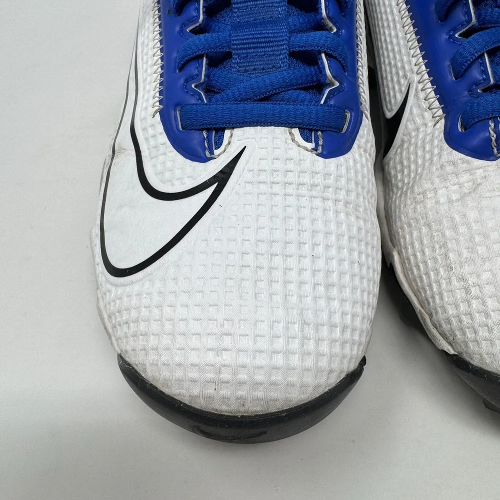 Nike Vapor Edge Shark 2 Football Cleats‎ White DH5089-414 Youth Size 3.5 Y